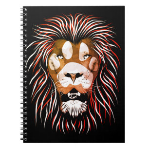 Tribal Lion Face Notitieboek