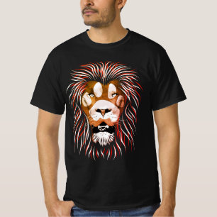 Tribal Lion Face T-shirt