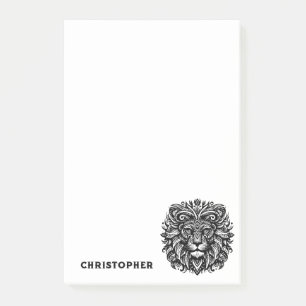 Tribal Lion Naam toevoegen Post-it® Notes