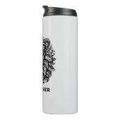 Tribal Lion Naam toevoegen Thermosbeker (Geroteerd rechts)