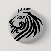 TRIBAL LION RONDE BUTTON 5,7 CM (Voorkant)
