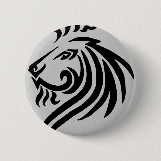 TRIBAL LION RONDE BUTTON 5,7 CM (Voorkant)