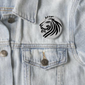 TRIBAL LION RONDE BUTTON 5,7 CM (In situ)