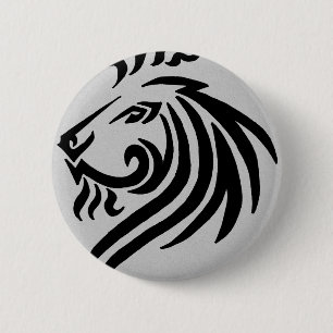 TRIBAL LION RONDE BUTTON 5,7 CM