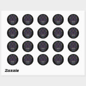 Tribal Lion Ronde Sticker (Vel)