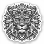 Tribal Lion Sticker (Voorkant)