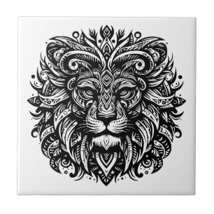 Tribal Lion Tegeltje