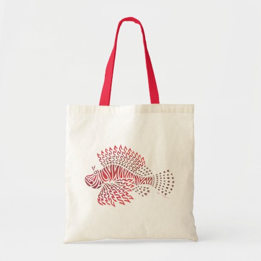 Tribal Lionfish Tote Bag (Voorkant)