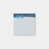 Tribal Lizard Blue Post-it® Notes (Voorkant)