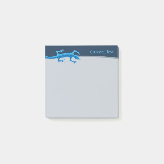 Tribal Lizard Blue Post-it® Notes (Voorkant)