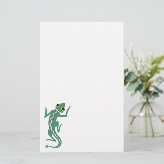 Tribal Lizard Briefpapier (Staand voorkant)