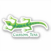 Tribal Lizard Green Sticker (Voorkant)