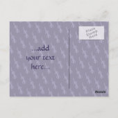 Tribal Lizard Mauve Briefkaart (Achterkant)