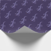 Tribal Lizard Mauve Pattern Cadeaupapier (Hoek)