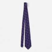 Tribal Lizard Mauve Pattern Stropdas (Achterkant)