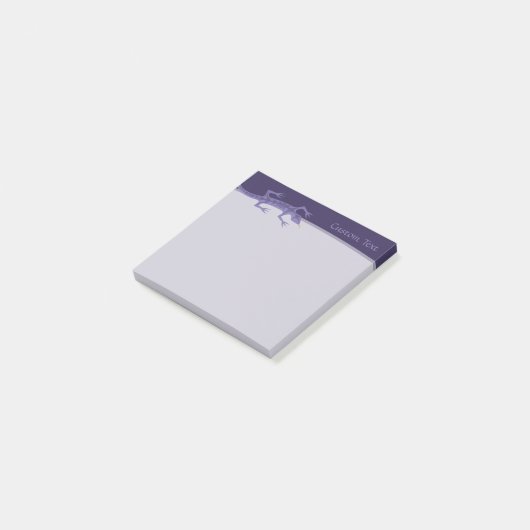 Tribal Lizard Mauve Post-it® Notes (Schuin)