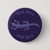 Tribal Lizard Mauve Ronde Button 5,7 Cm (Voorkant)