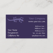 Tribal Lizard Mauve Visitekaartje (Voorkant)