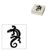 Tribal Lizard Rubberstempel (Gestempeld)