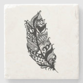 Tribal Love Feather Onderzetter (Voorkant)