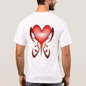 Tribal Love Heart T-Shirt (Achterkant)
