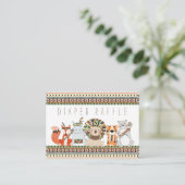 Tribal Luier Raffle Tickets Informatiekaartje (Staand voorkant)