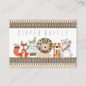Tribal Luier Raffle Tickets Informatiekaartje (Voorkant)