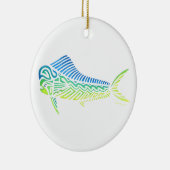 Tribal Mahi Mahi Keramisch Ornament (Rechts)
