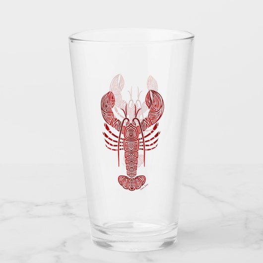 Tribal Maine Lobster Glas (Voorkant)