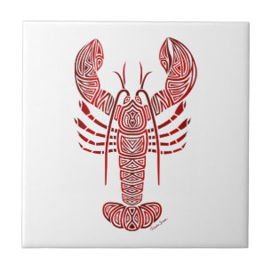 Tribal Maine Lobster Tegeltje
