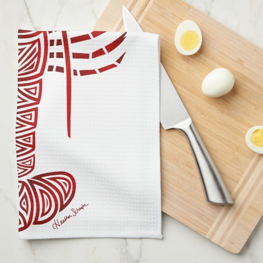 Tribal Maine Lobster Theedoek (Quarter Fold)