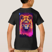 Tribal Majesty: Geometric Lion Logo T-shirt (Achterkant)