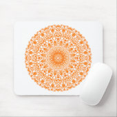 Tribal Mandala Oranje Muismat (Met muis)