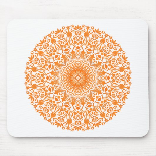 Tribal Mandala Oranje Muismat (Voorkant)