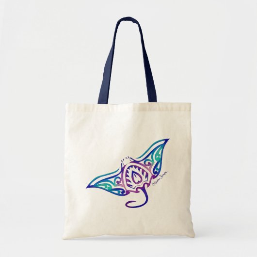 Tribal Manta Ray Tote Bag (Voorkant)