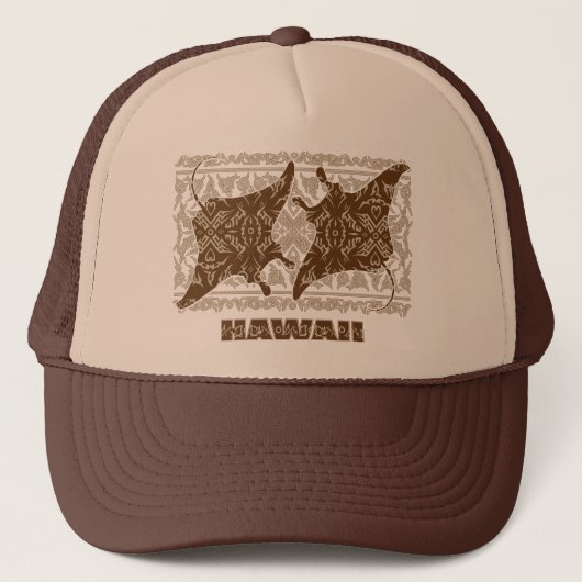 Tribal-Manta-Ray Trucker Pet (Voorkant)