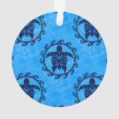 Tribal Maori Sun Turtle Ornament (achterkant)