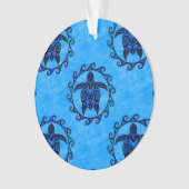 Tribal Maori Sun Turtle Ornament (voorkant)