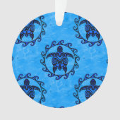 Tribal Maori Sun Turtle Ornament (voorkant)