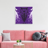 Tribal Maori tattoo ontwerp moderne kunst Canvas Afdruk (Insitu (Woonkamer))