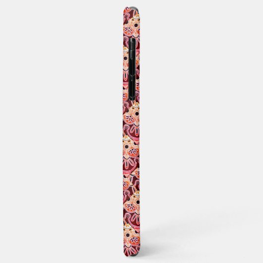 Tribal Maroon, wit en bruin iPhone hoesje (Achterkant/links)