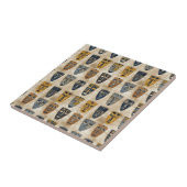 Tribal Mask Boho Pattern Tegeltje (Zijkant)