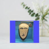 Tribal Mask CB Briefkaart (Staand voorkant)