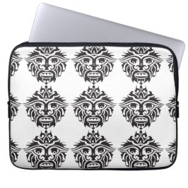 Tribal Mask - Neoprene laptophoes 13 inch Laptop Sleeve