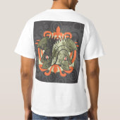  Tribal Mask with Orange Crown T-shirt (Achterkant)