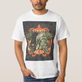  Tribal Mask with Orange Crown T-shirt (Voorkant)