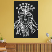 Tribal Masker Canvas Afdruk (Insitu (Woonkamer))