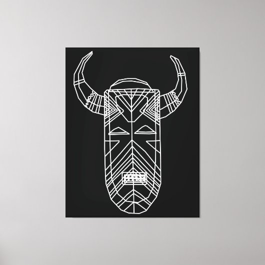 Tribal Masker Canvas Afdruk (Voorkant)