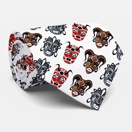 Tribal Masker Stropdas (Opgerold)