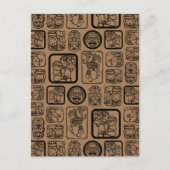 Tribal MAYA oud maskerpatroon 1 Briefkaart (Voorkant)